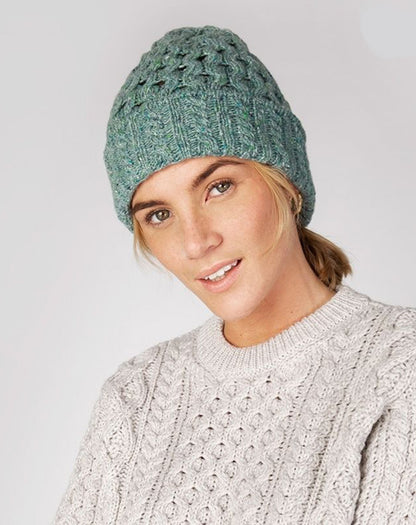 Luxe wollen Aran muts | Luxe Aran Hat