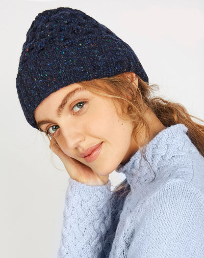 Luxe wollen Aran muts | Luxe Aran Hat