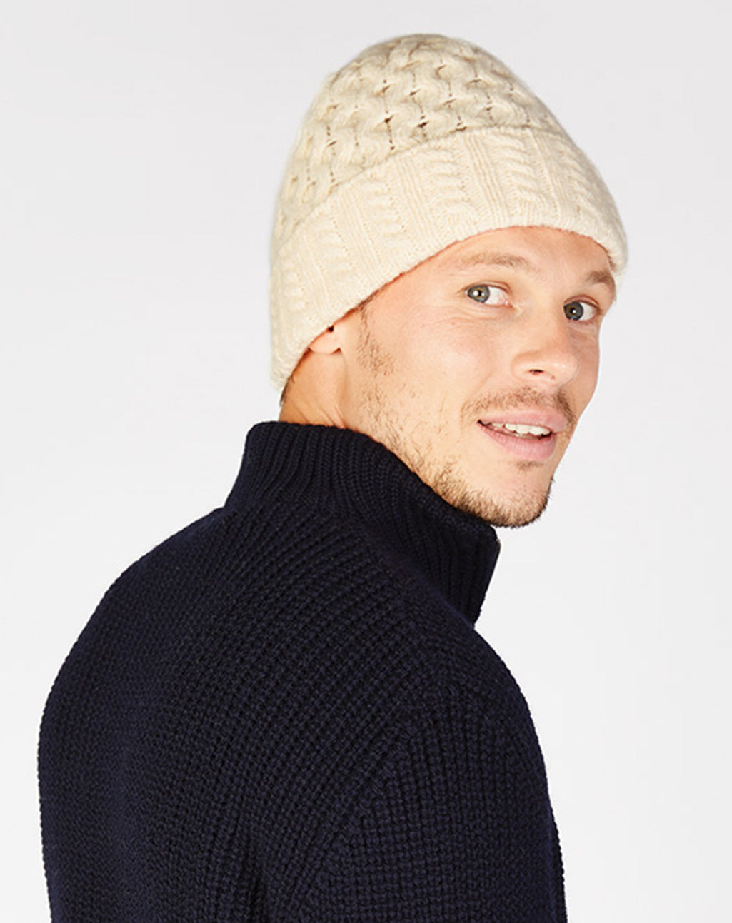 Luxe wollen Aran muts | Luxe Aran Hat
