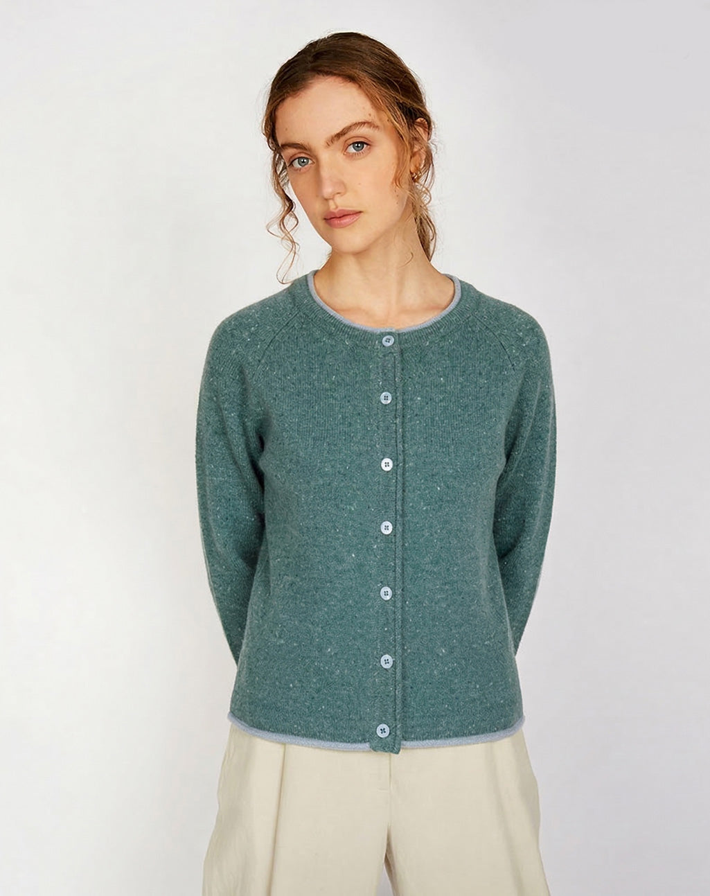 Zacht Iers vest met kasjmier| Killiney Cardigan