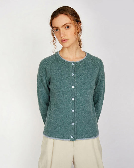 Zacht Iers vest met kasjmier| Killiney Cardigan