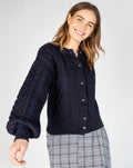 Cropped Aran Cardigan | Clover