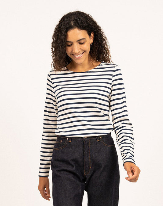 Traditioneel Bretons gestreept shirt | LICHT KATOEN | Minquidame