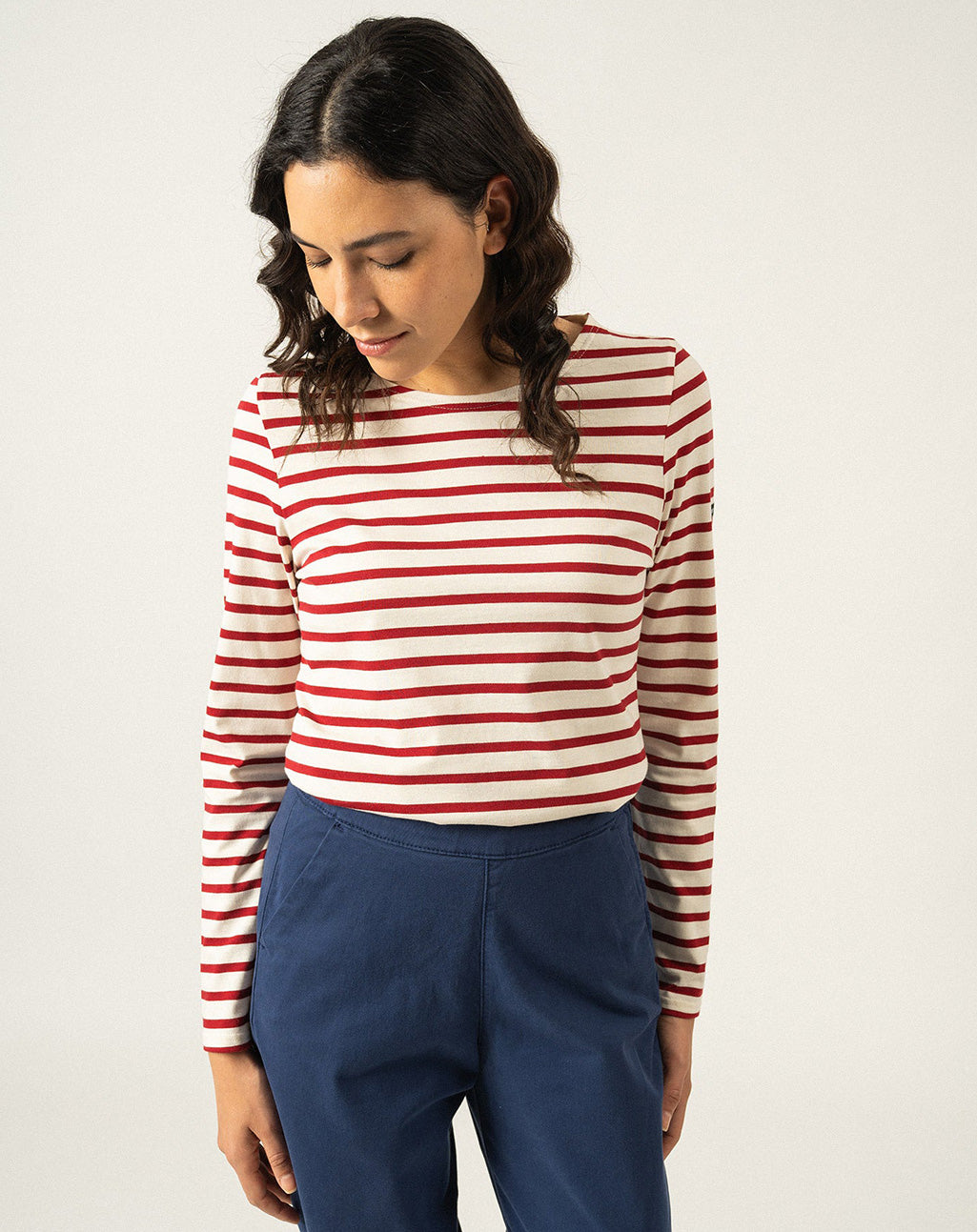 Traditioneel Bretons gestreept shirt | LICHT KATOEN | Minquidame