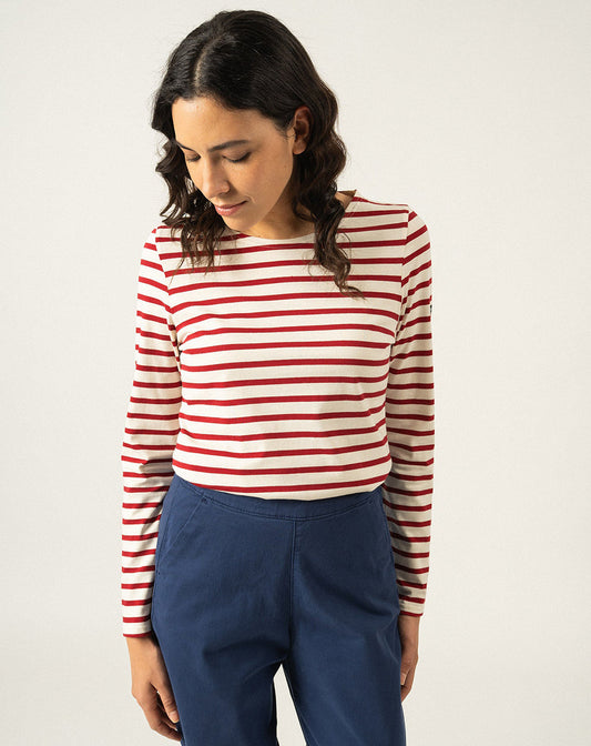 Traditioneel Bretons gestreept shirt | LICHT KATOEN | Minquidame