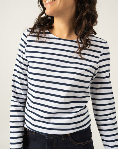 Traditioneel Bretons gestreept shirt | LICHT KATOEN | Minquidame