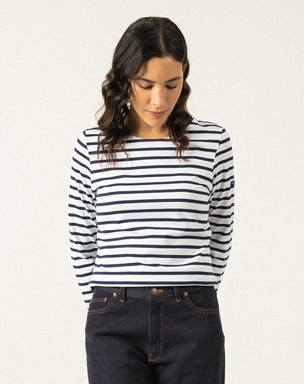 Traditioneel Bretons gestreept shirt | LICHT KATOEN | Minquidame