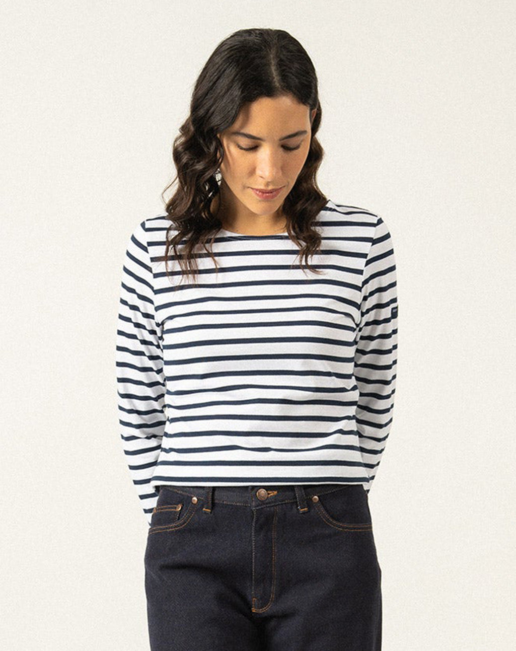 Traditioneel Bretons gestreept shirt | LICHT KATOEN | Minquidame