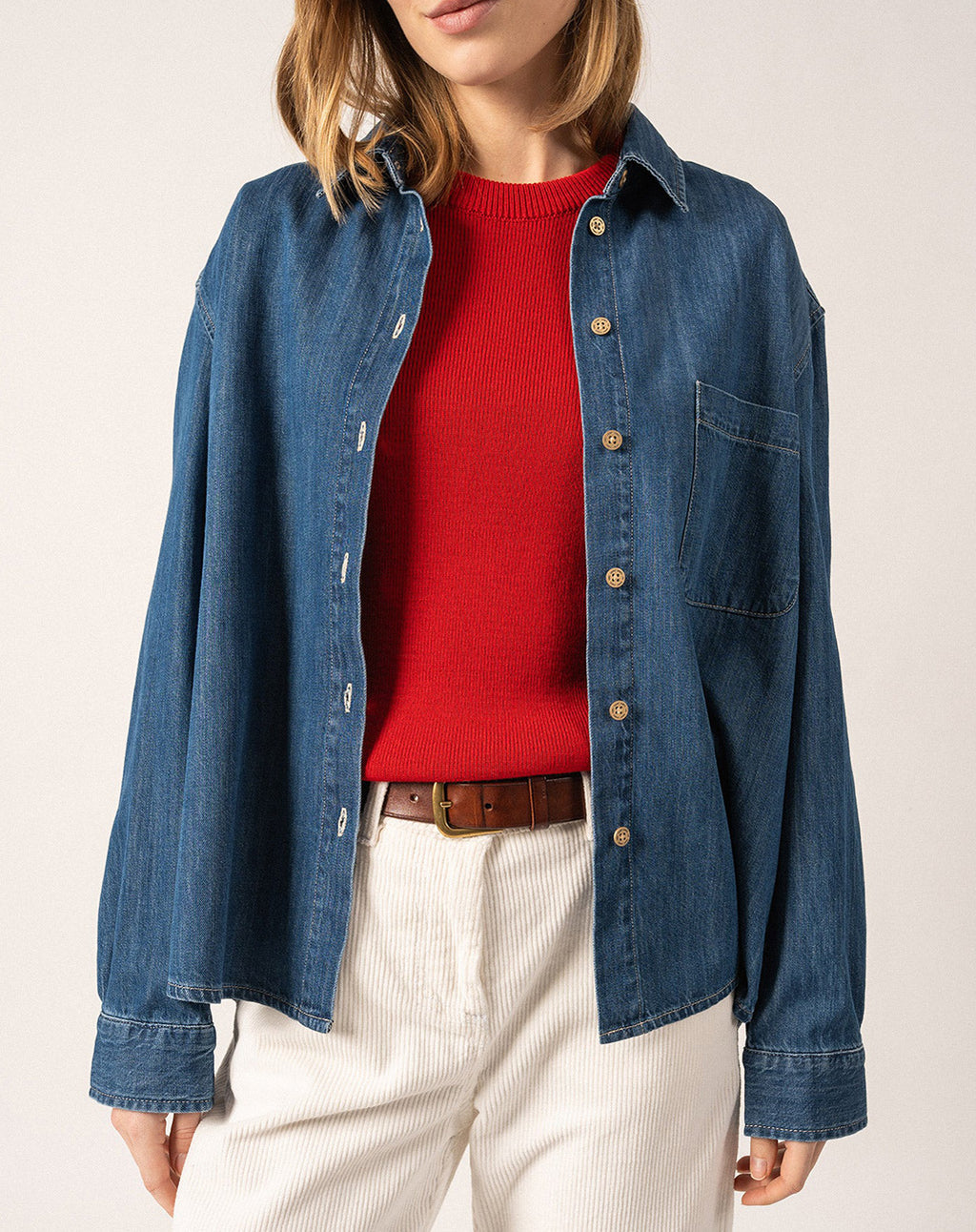 Denim overhemd | Tea