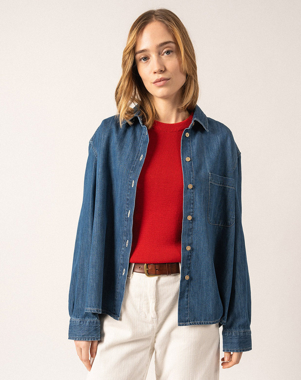 Denim overhemd | Tea