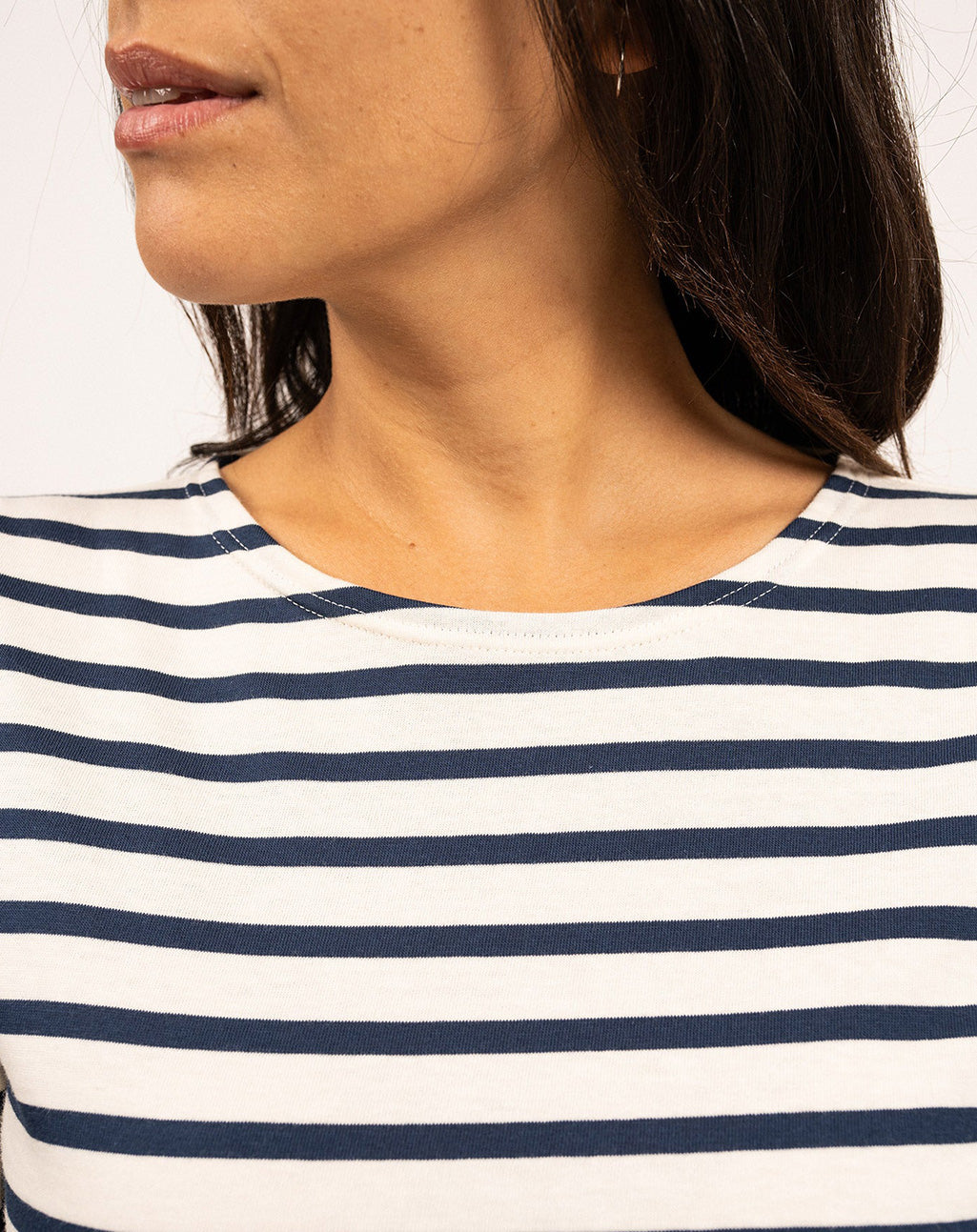 Traditioneel Bretons gestreept shirt ¾ mouw | LICHT KATOEN | Galathée II