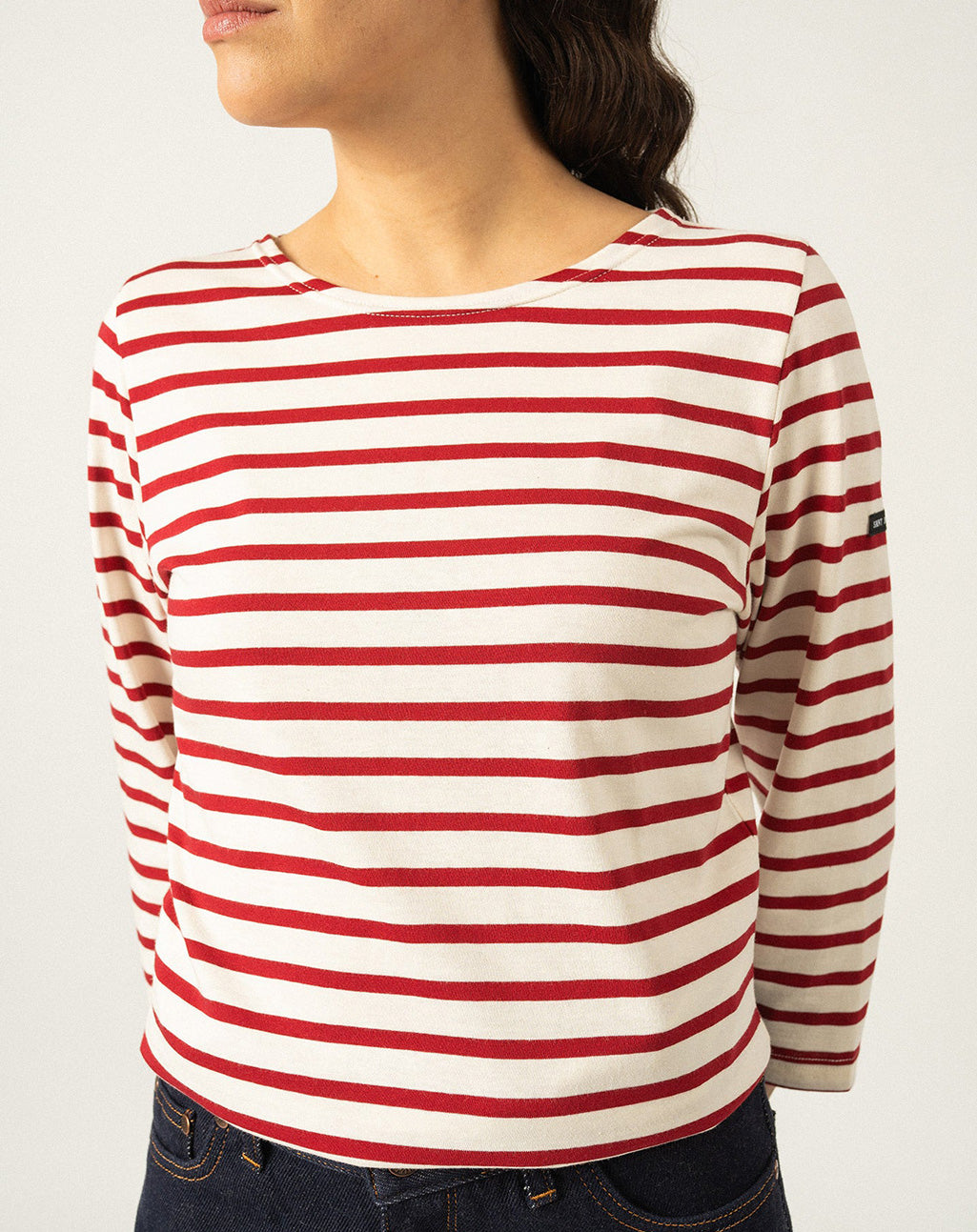 Traditioneel Bretons gestreept shirt ¾ mouw | LICHT KATOEN | Galathée II