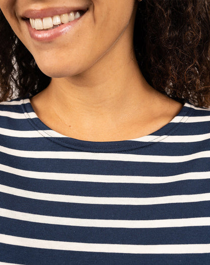 Traditioneel Bretons gestreept shirt ¾ mouw | LICHT KATOEN | Galathée II
