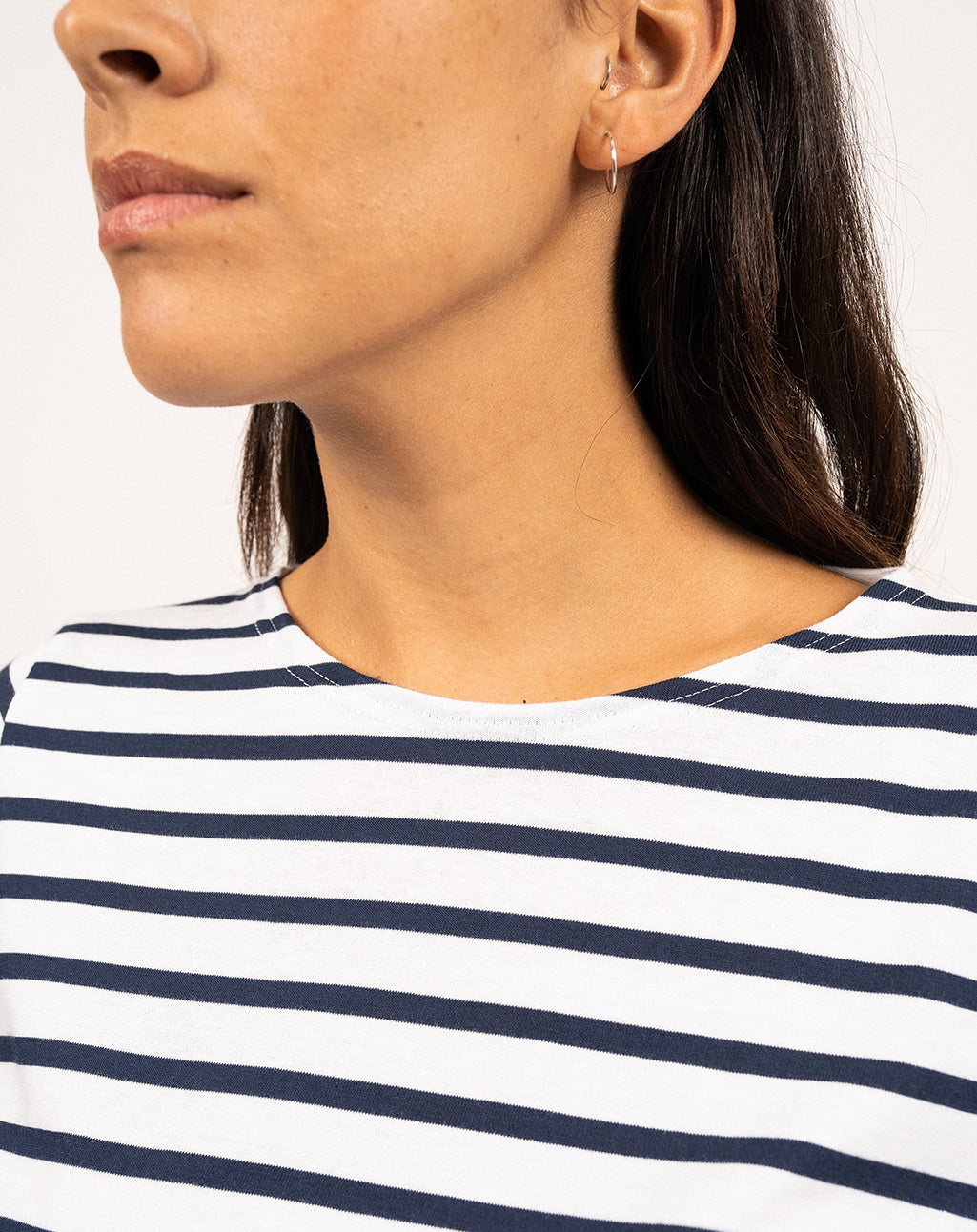 Traditioneel Bretons gestreept shirt ¾ mouw | LICHT KATOEN | Galathée II