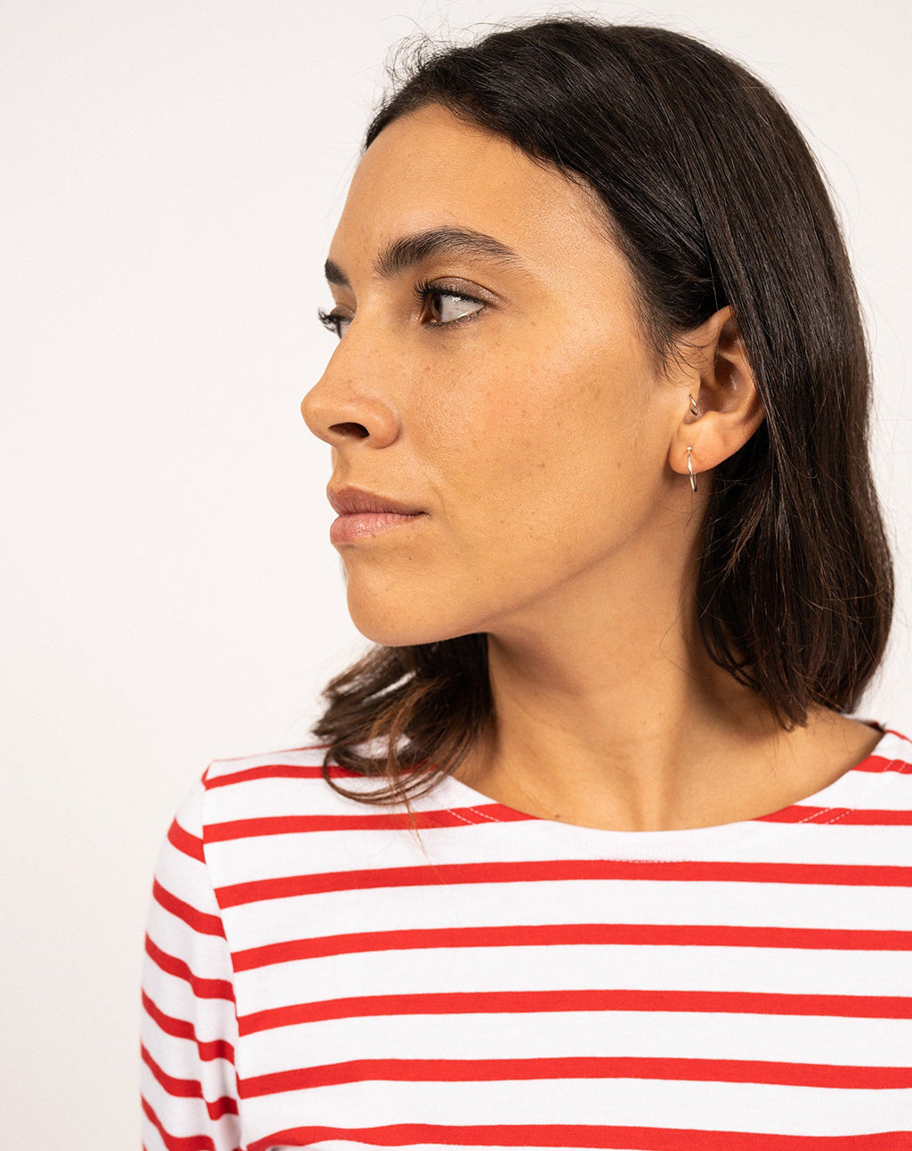 Traditioneel Bretons gestreept shirt ¾ mouw | LICHT KATOEN | Galathée II