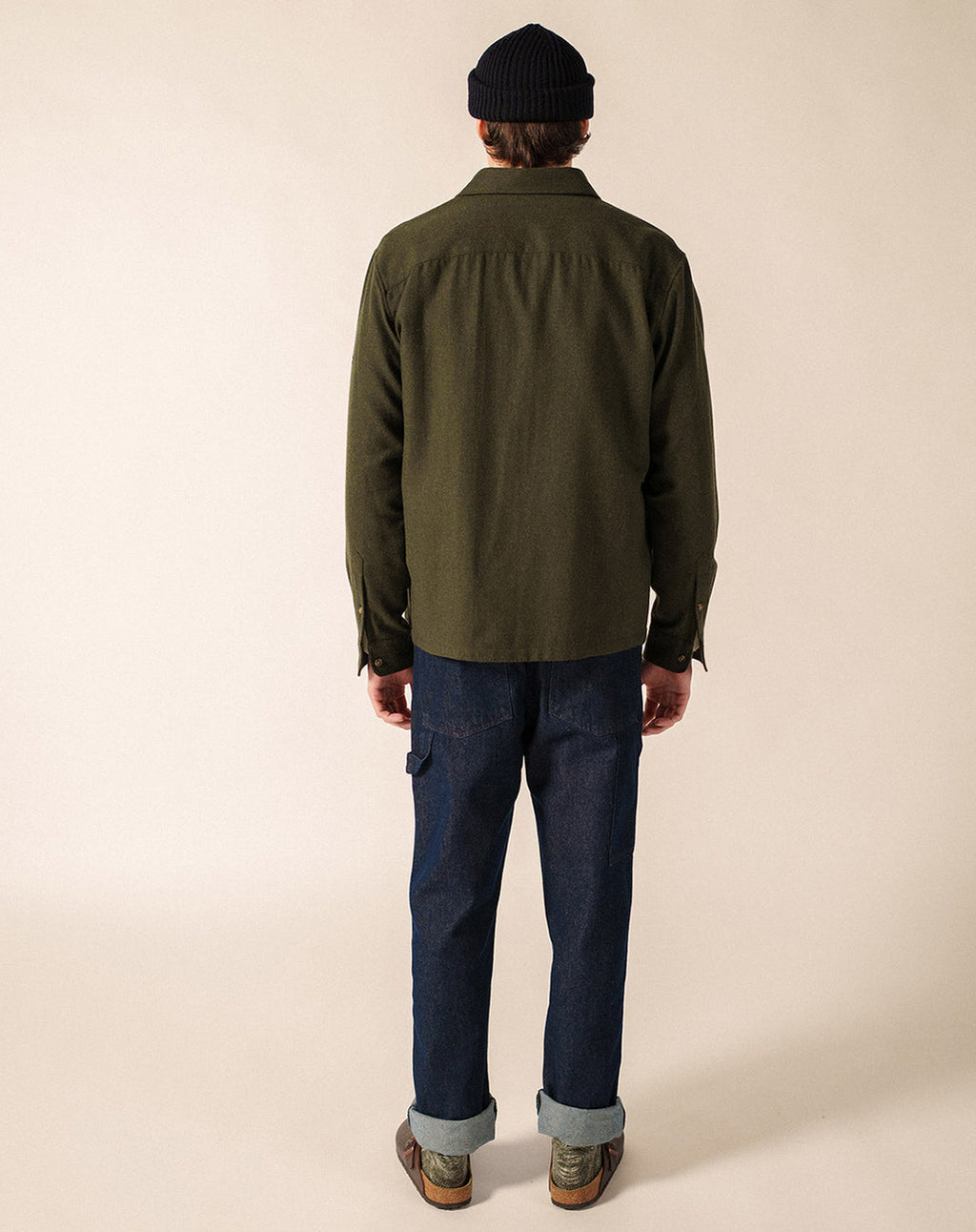 Wol flanellen overshirt | St Fabio