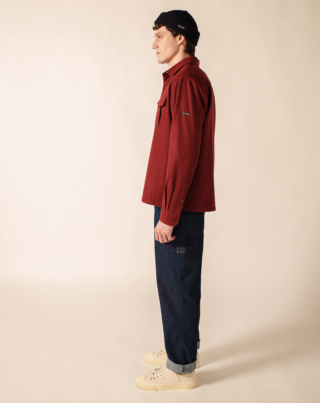 Wol flanellen overshirt | St Fabio