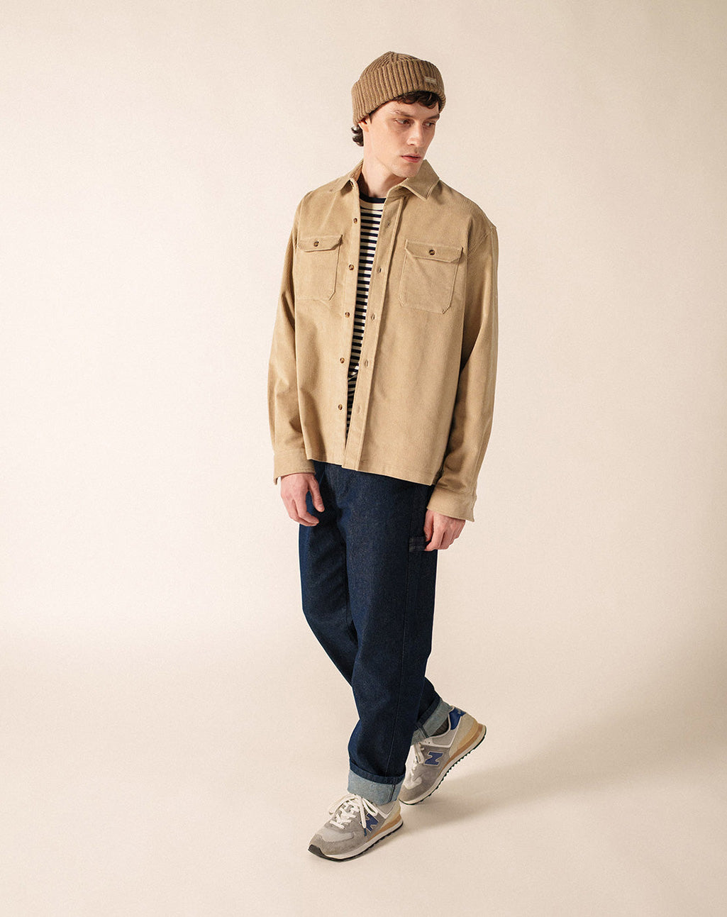 Ribfluwelen overshirt | St Firmin