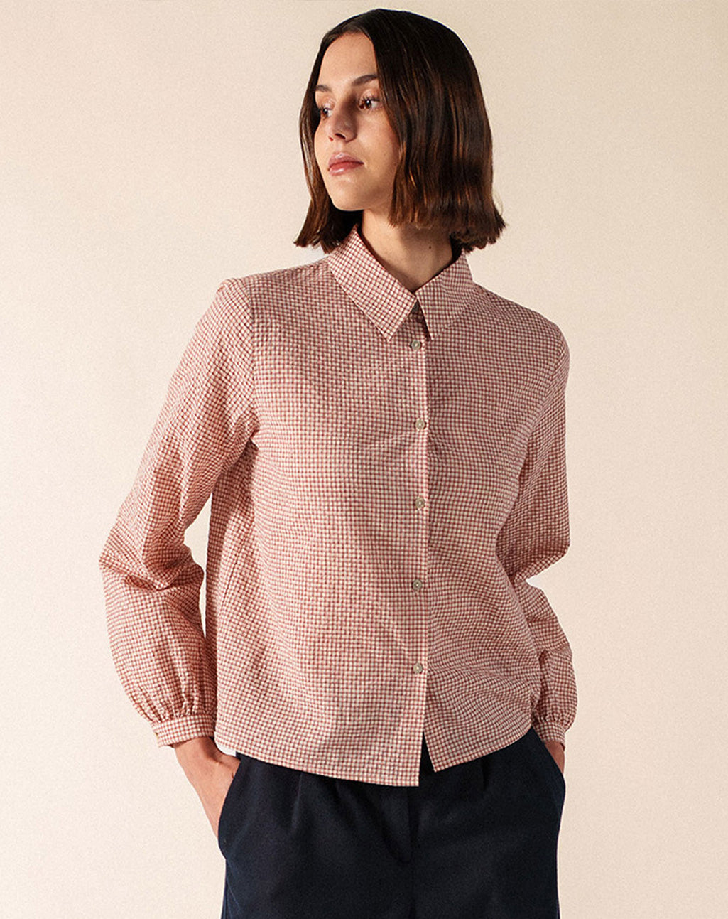 Lichte Katoen-Flanellen Blouse | Marianna ML