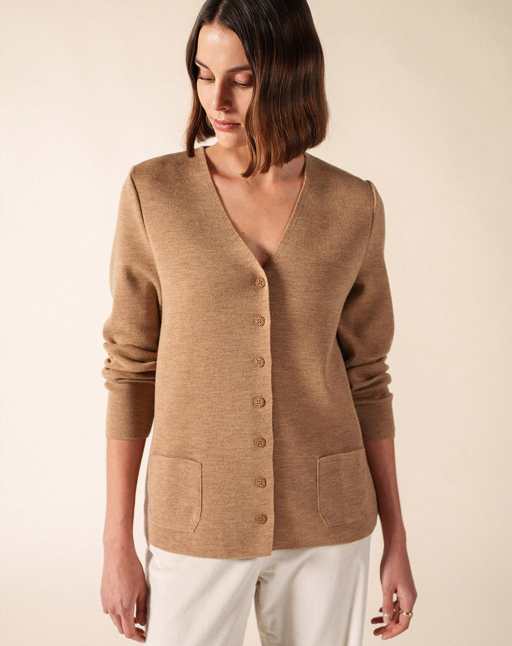 Klassiek wollen V-hals vest | Blainville