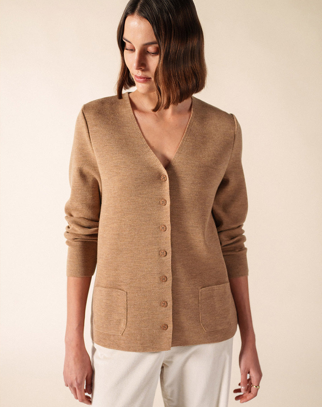 Klassiek wollen V-hals vest | Blainville
