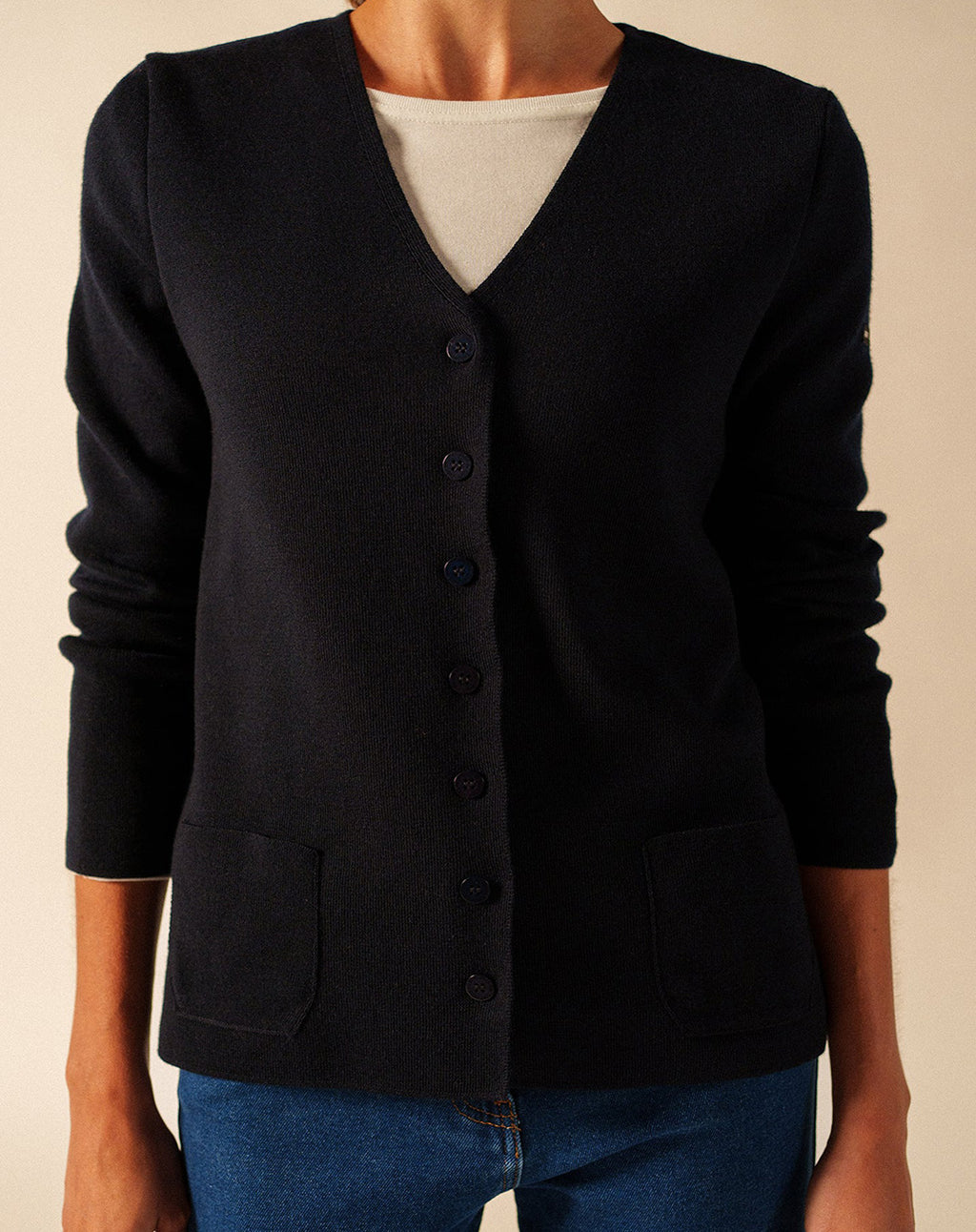 Klassiek wollen V-hals vest | Blainville