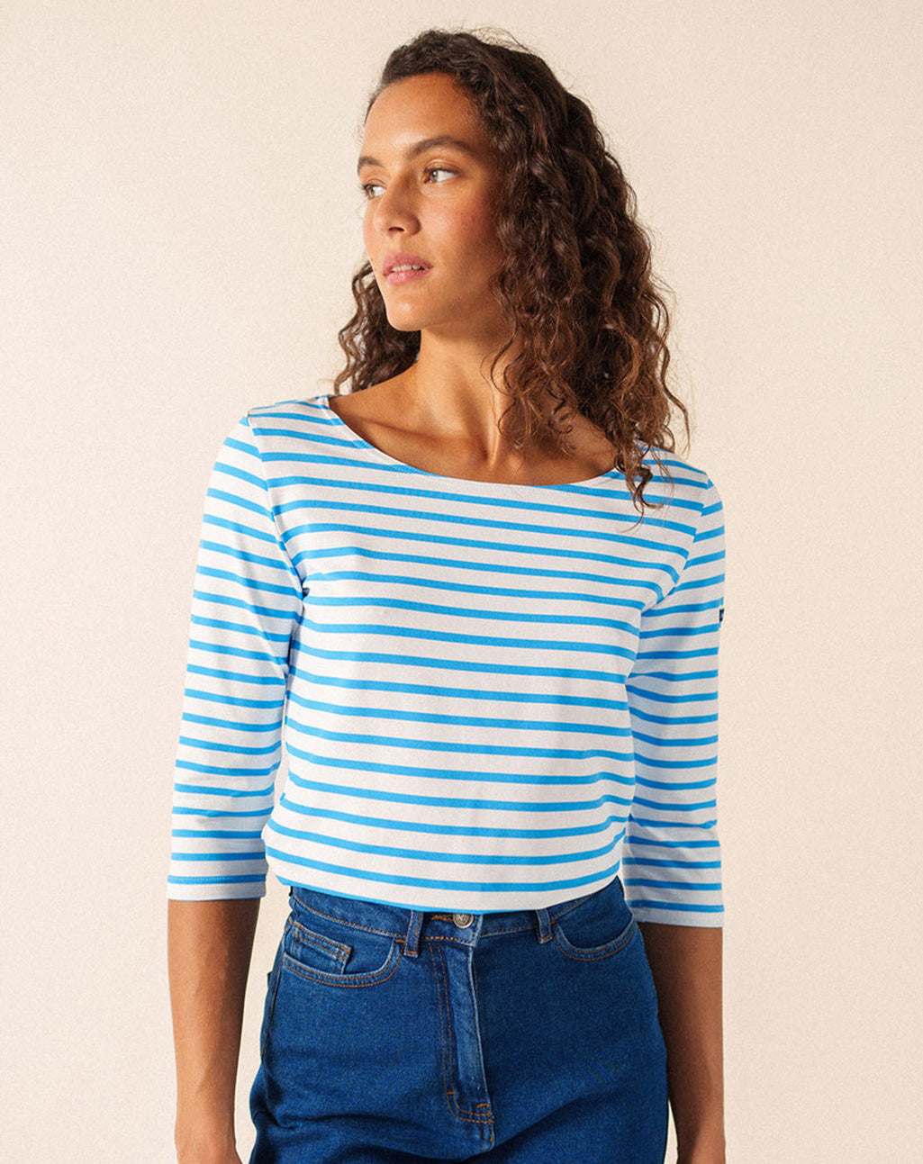 Klassiek Bretons gestreepte anti-UV shirt | Garde-Côte III R