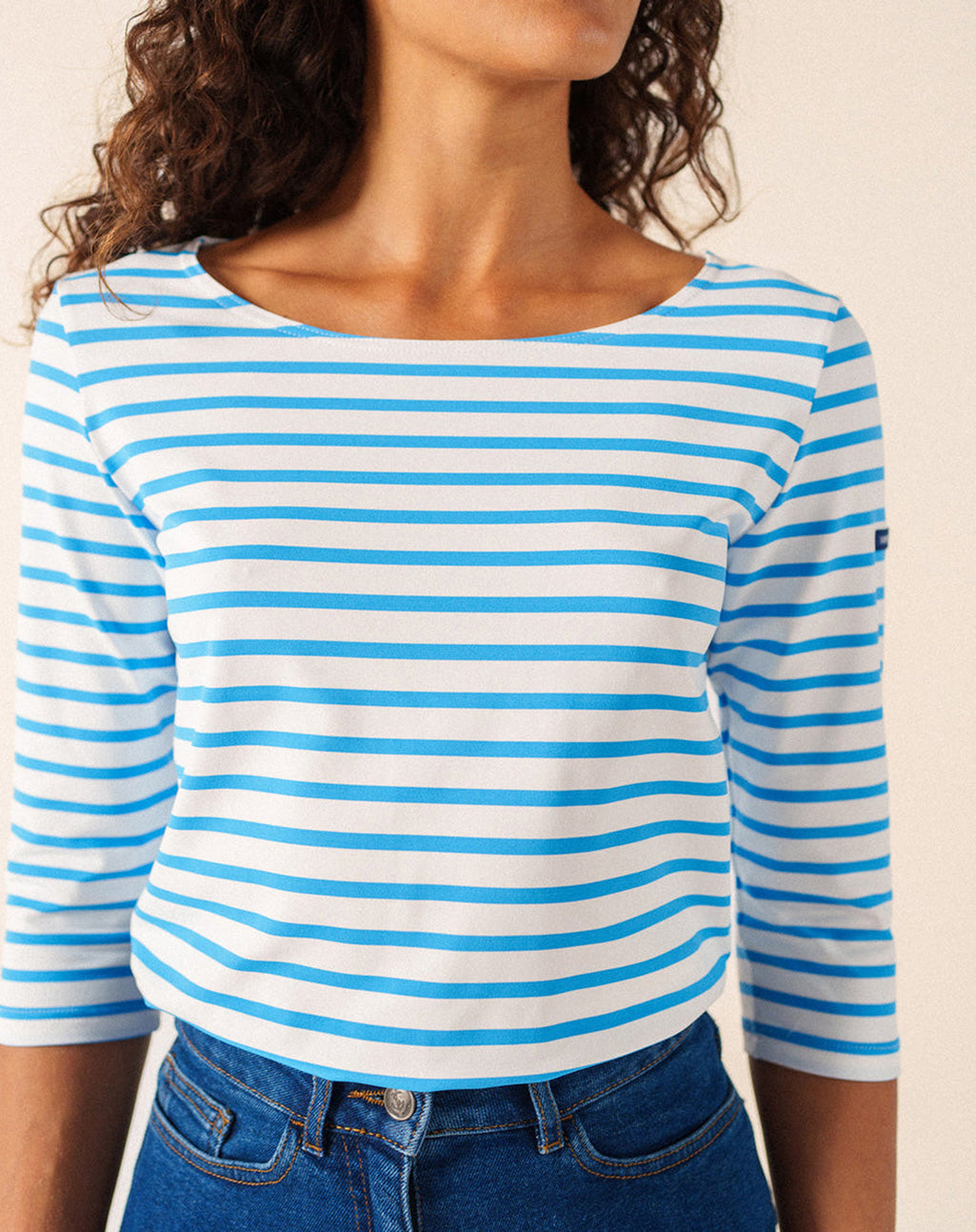 Klassiek Bretons gestreepte anti-UV shirt | Garde-Côte III R