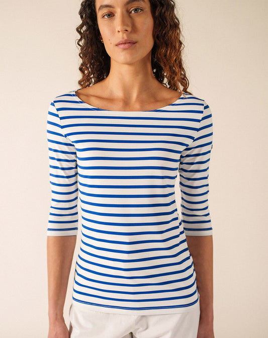 Klassiek Bretons gestreepte anti-UV shirt | Garde-Côte III R