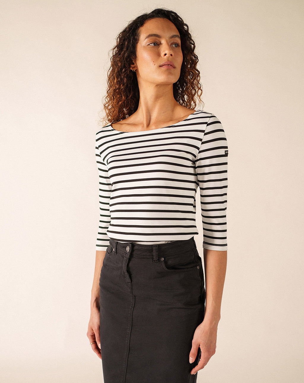 Klassiek Bretons gestreepte anti-UV shirt | Garde-Côte III R