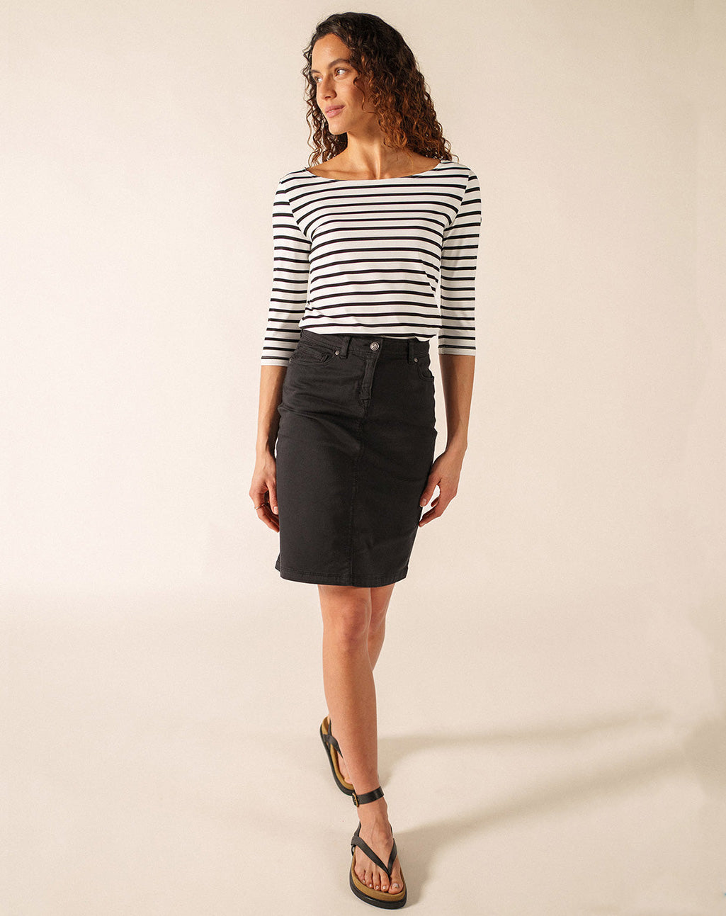 Klassiek Bretons gestreepte anti-UV shirt | Garde-Côte III R