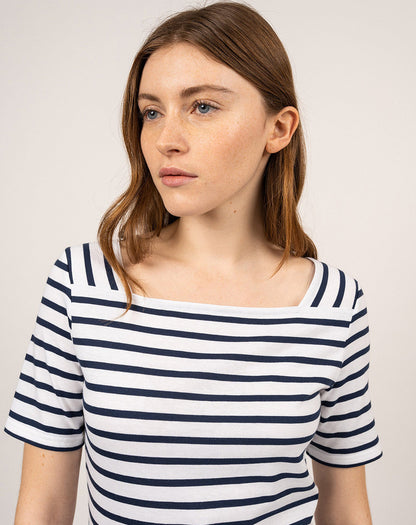 Bretons shirt met vierkante hals | Pléneuf Coton R