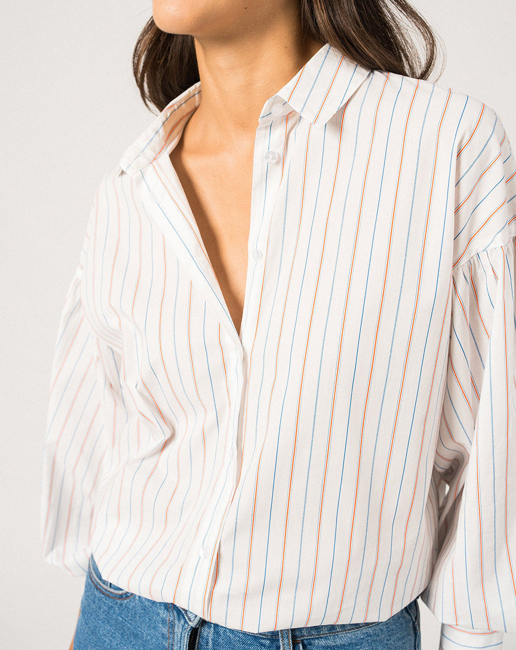 Blouse met pofmouwen | Adèle