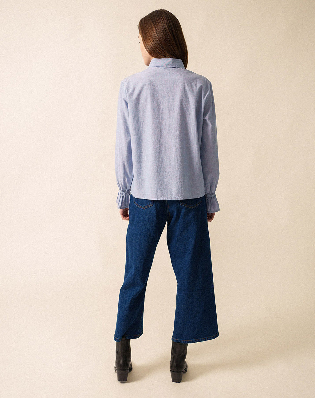 Blouse met ruches | Céleste
