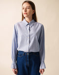 Blouse met ruches | Céleste