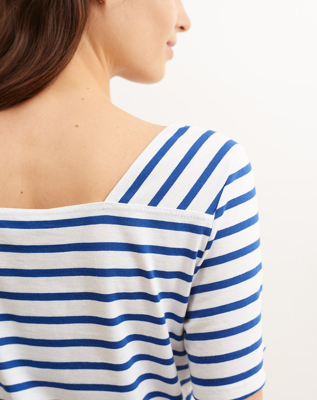 Bretons shirt met vierkante hals | Pléneuf Coton R