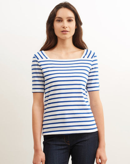 Bretons shirt met vierkante hals | Pléneuf Coton R