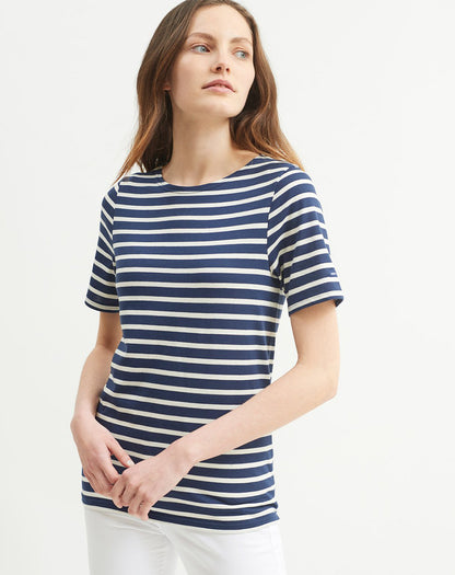 Bretons gestreept T-shirt | LICHT KATOEN | Levant Moderne