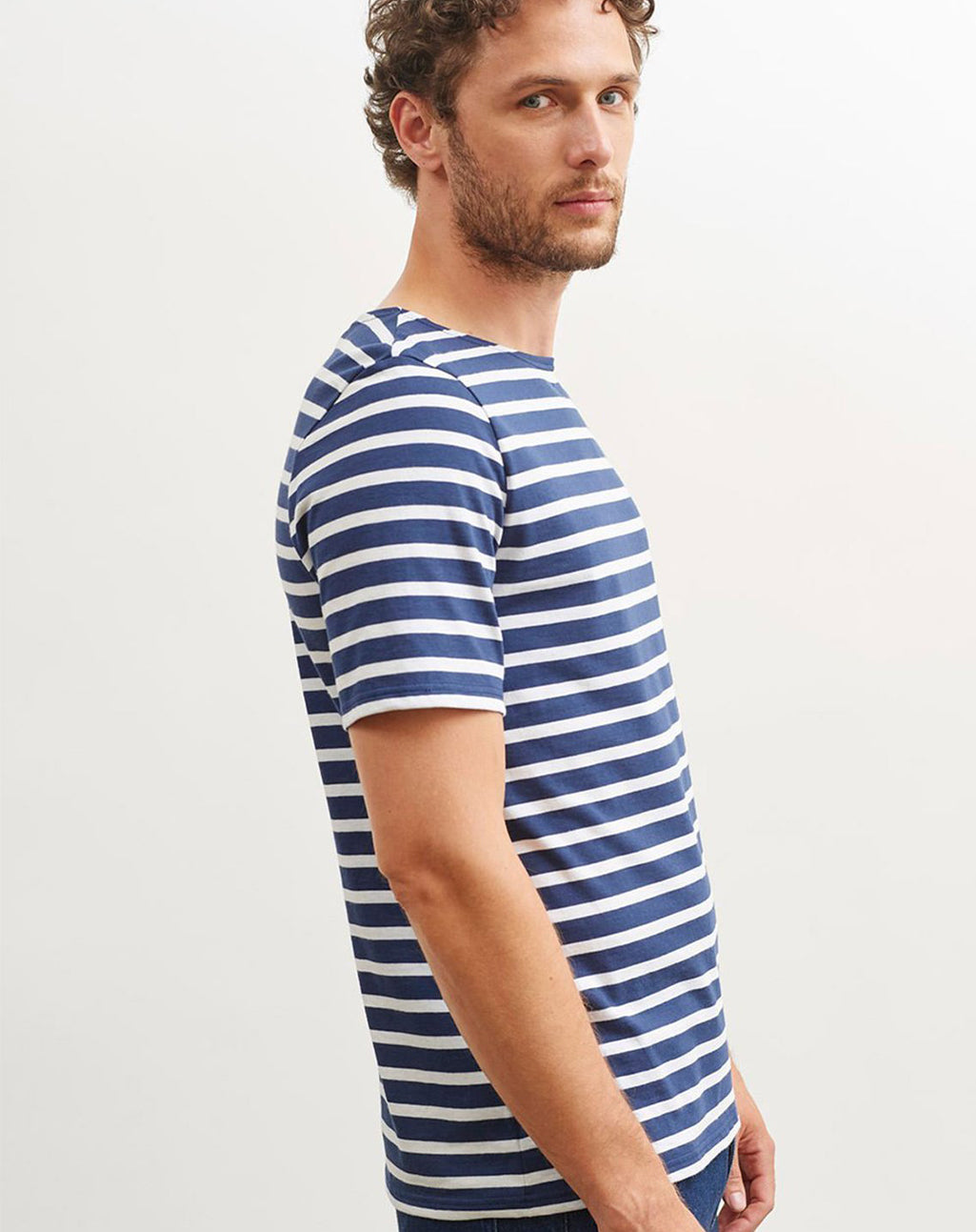 Bretons gestreept T-shirt | LICHT KATOEN | Levant Moderne
