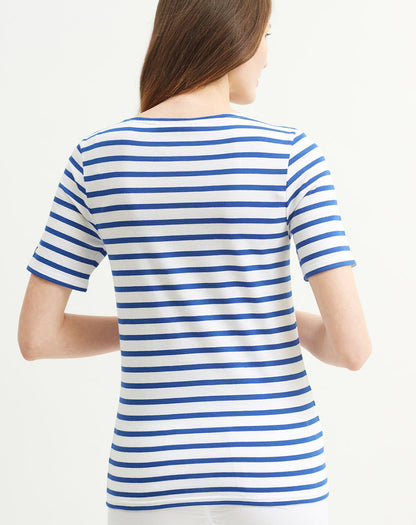 Bretons gestreept T-shirt | LICHT KATOEN | Levant Moderne