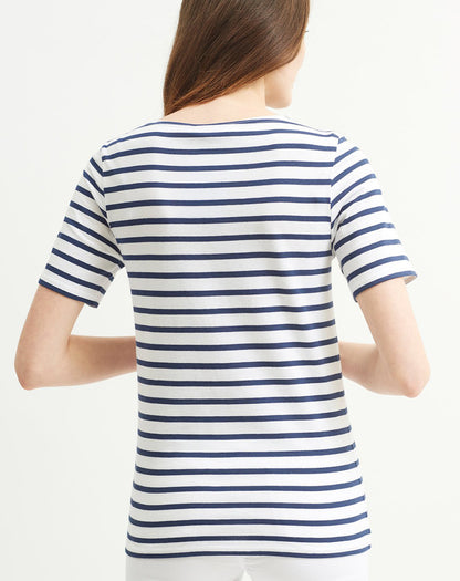 Bretons gestreept T-shirt | LICHT KATOEN | Levant Moderne