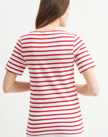 Bretons gestreept T-shirt | LICHT KATOEN | Levant Moderne